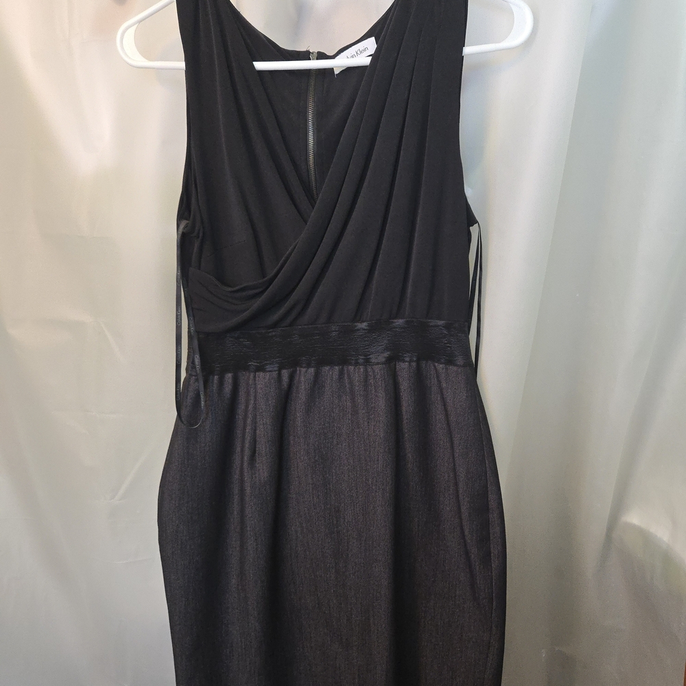 Calvin Klein Black Backless Dress